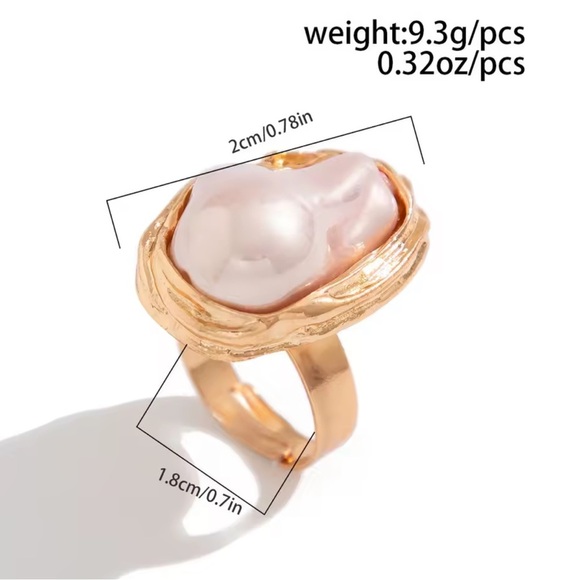 Champagne Gold Barogue Ring - Picture 5 of 6